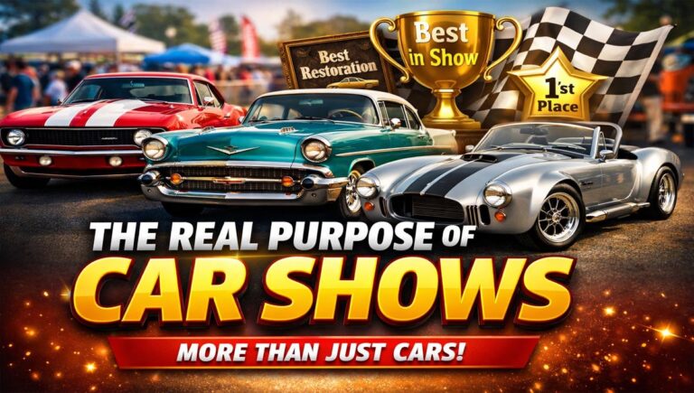 Discover the true purpose of car shows, from competitions and restorations to community and passion. Learn why car shows are a favorite weekend activity.
